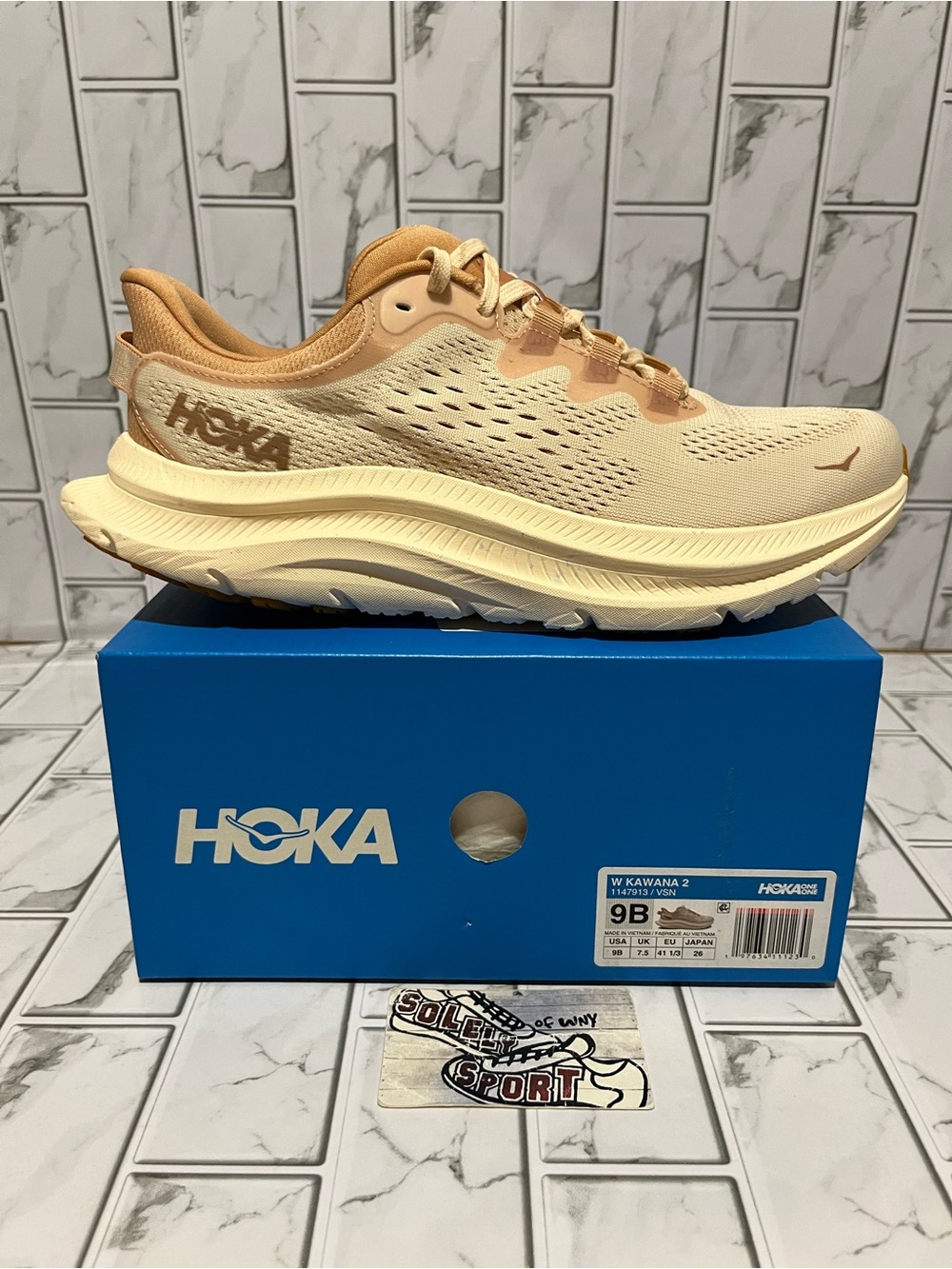 New Hoka One One Kawana 2 Running Training Walking Shoes Cream White Womens - Picture 13 of 13